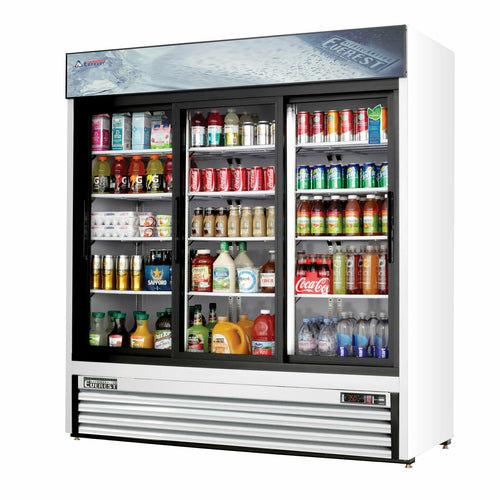 Everest EMGR69 72 7/8" 3 Section Refrigerated Merchandiser