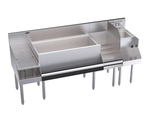Krowne KR24-W72C-10 72" Underbar Ice Bin / Cocktail Station
