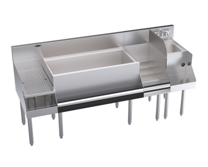 Krowne KR24-W72C-10 72" Underbar Ice Bin / Cocktail Station