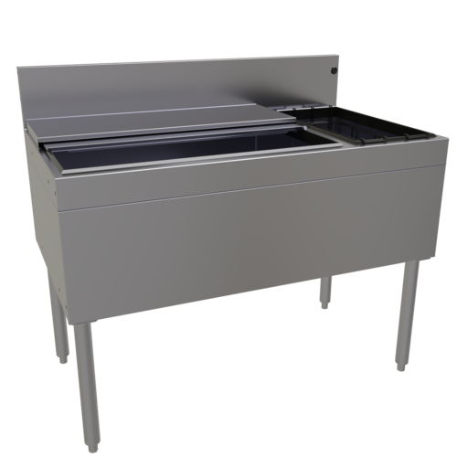 Glastender CBB-42R-CP10 42" Underbar Ice Bin / Cocktail Station