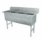 Advance Tabco FC-3-2424 77" Compartment Sink