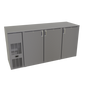 Glastender C1FB72 72" Solid Door Back Bar Cooler