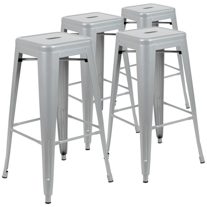 Flash Furniture 4-ET-31320-30-SV-R-GG 17" Barstool