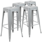 Flash Furniture 4-ET-31320-30-SV-R-GG 17" Barstool