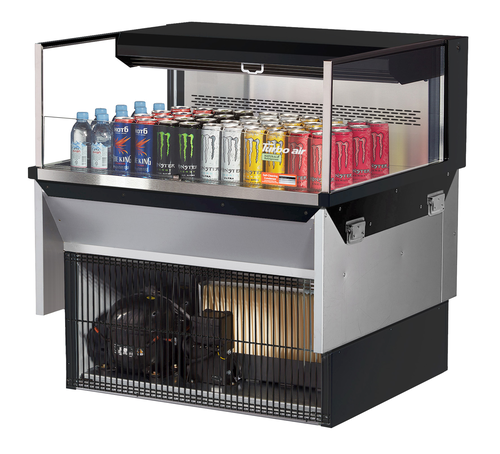 Turbo Air TOM-36L-UF-W(B)-1SI-N 35 7/8" Refrigerated Display Case