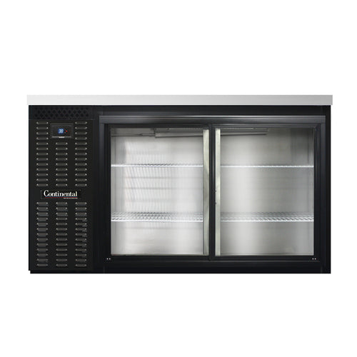 Continental Refrigerator BB59SNSGD 59" Solid Door Back Bar Cooler