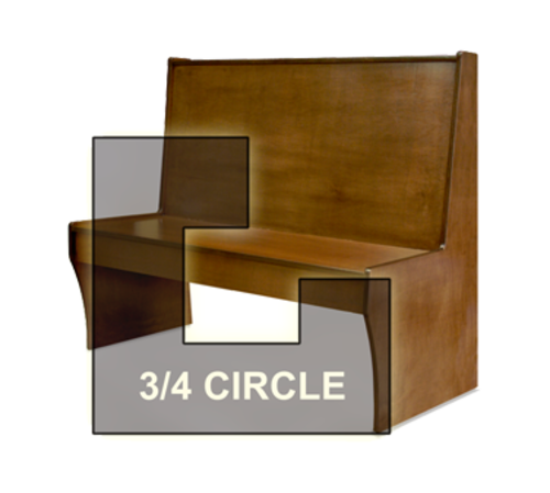 DM Seating DBWVS-42-34 Booth
