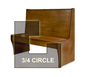 DM Seating DBWVS-42-34 Booth