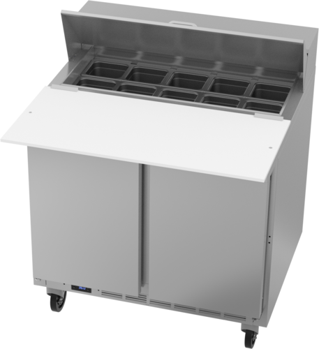 Beverage-Air SPE36HC-10C 36" 2 Doors 12 Pan Sandwich / Salad Prep Table