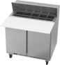 Beverage-Air SPE36HC-10C 36" 2 Doors 12 Pan Sandwich / Salad Prep Table