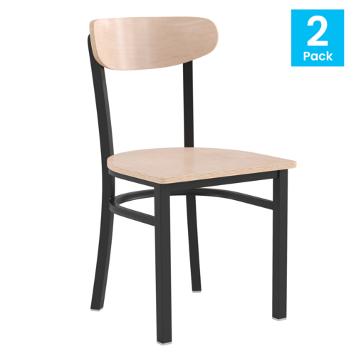 Flash Furniture 2-XU-DG6V5B-NAT-GG 16 1/4" Dining Chair