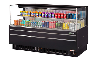 Turbo Air TOM-72L-UF-W(B)-2S-N 70 3/4" Open Air Merchandiser