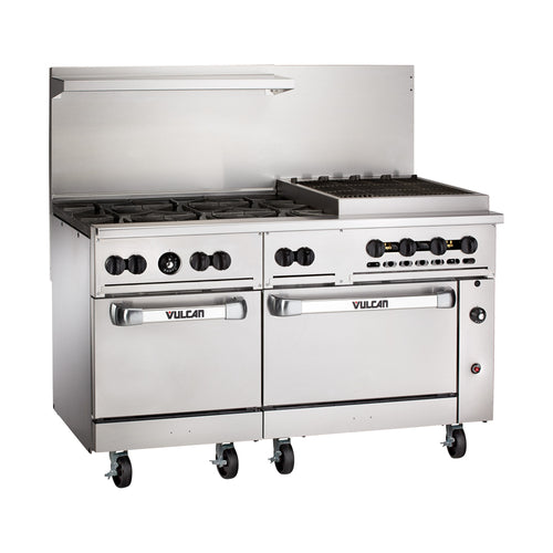 Vulcan 60SS-6B24CBP 60" 6 Burner Gas Restaurant Range