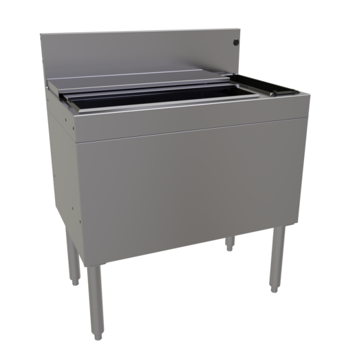 Glastender CBA-30R3-CP10-ED 30" Underbar Ice Bin / Cocktail Station