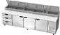 Beverage-Air DPD119HC-3 119" 3 Doors Pizza Prep Table