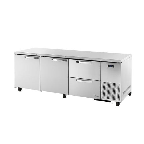 True TUC-93D-2-HC~SPEC3 93 1/4" Solid Door Undercounter Refrigerator