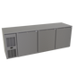 Glastender C1FL84-UC 84" Solid Door Undercounter Refrigerator