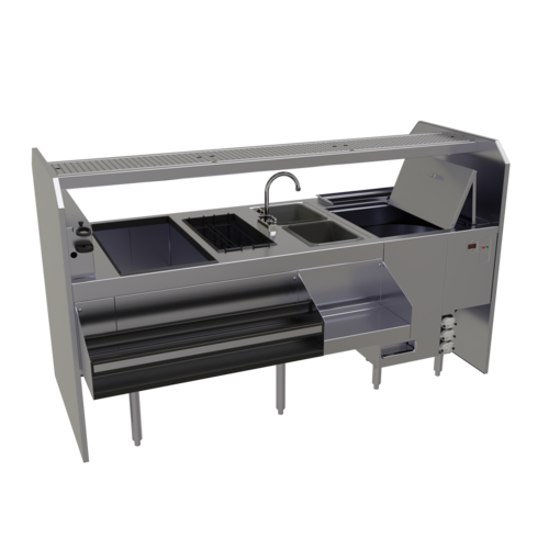 Glastender PSC-78R 78" Underbar Ice Bin / Cocktail Station