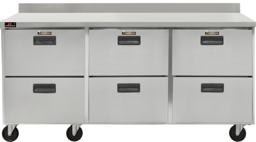 Traulsen CLUC-72R-DW-WT 72 1/4" 6 Drawer Worktop Refrigerator