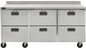 Traulsen CLUC-72R-DW-WT 72 1/4" 6 Drawer Worktop Refrigerator