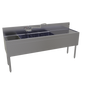 Glastender FSA-72L-S 72" Underbar Sink