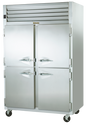 Traulsen G20007P 52 1/8" 2 Section Solid Door Pass-Thru Refrigerator