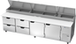 Beverage-Air DPD119HC-4 119" 2 Doors Pizza Prep Table