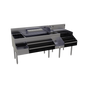 Glastender ALL-66D-CP10 66" Underbar Ice Bin / Cocktail Station