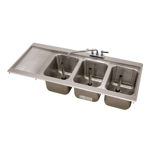Advance Tabco DBS-43R 48 1/4" Underbar Sink