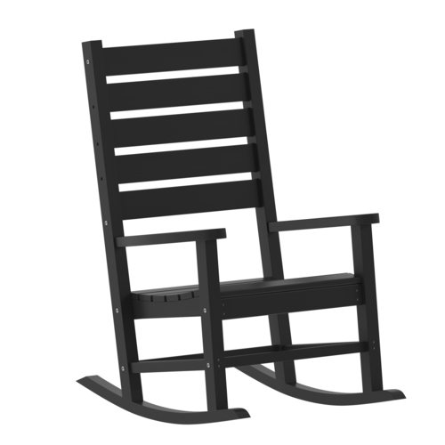 Flash Furniture LE-HMP-2002-110-BK-GG 33 1/2" Patio Lounge Seating