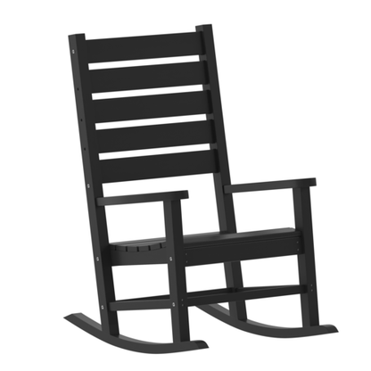 Flash Furniture LE-HMP-2002-110-BK-GG 33 1/2" Patio Lounge Seating