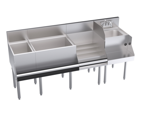 Krowne KR24-W72E-10 72" Underbar Ice Bin / Cocktail Station