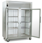 Traulsen RHT232W-HHG 58" 2 Section Glass Door Reach-In Refrigerator