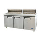 Atosa MSF8308GR 72 3/4" 3 Doors 30 Pan Mega Top Sandwich / Salad Prep Table