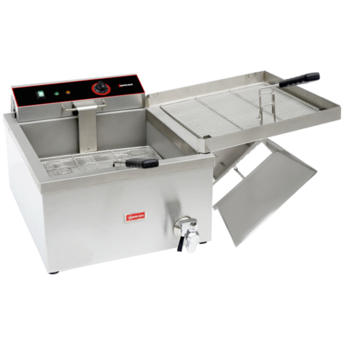 Omcan 48522 18" 20 lb Electric Countertop Fryer