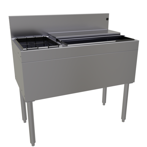 Glastender CBA-36L 36" Underbar Ice Bin / Cocktail Station