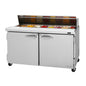 Turbo Air PST-60-N 60 1/4" 2 Doors 16 Pan Sandwich / Salad Prep Table