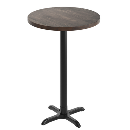 Flash Furniture GSF-RD30-DKBRN-T2222B-GG 30" Table Top