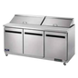 Arctic Air AST72R 71 1/2" 3 Doors 19 Pan Sandwich / Salad Prep Table