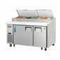 Everest EPPSR2 59 1/8" 2 Doors Pizza Prep Table