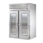 True STG2RRI-2G-HC 68" 2 Section Glass Door Roll-In Refrigerator