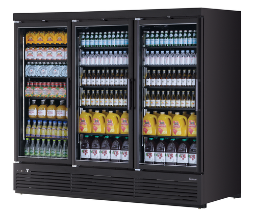 Turbo Air TJMR-85SDW(B)-N 97 1/2" 3 Section Refrigerated Merchandiser