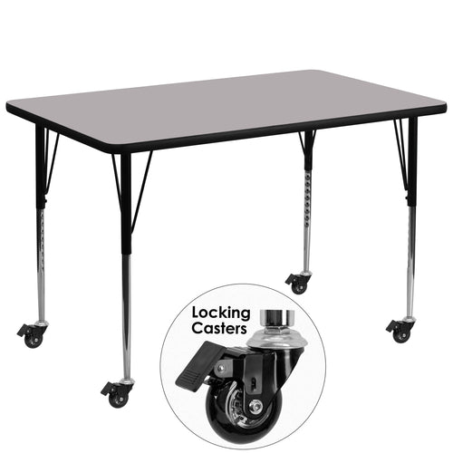 Flash Furniture XU-A3672-REC-GY-T-A-CAS-GG Dining Table