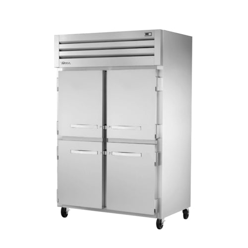 True STG2R-4HS-HC 52 5/8" 2 Section Solid Door Reach-In Refrigerator