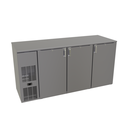 Glastender CP1FB72 72" Solid Door Back Bar Cooler