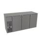 Glastender CP1FB72 72" Solid Door Back Bar Cooler