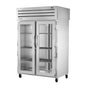 True STA2RPT-2G-2S-HC 52 5/8" 2 Section Solid & Glass Door Pass-Thru Refrigerator