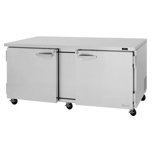 Turbo Air PUR-72-N 72 5/8" Solid Door Undercounter Refrigerator