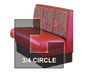 DM Seating DBS-363-34 Booth