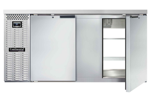 Continental Refrigerator BB69NSSPT 69" Solid Door Back Bar Cooler